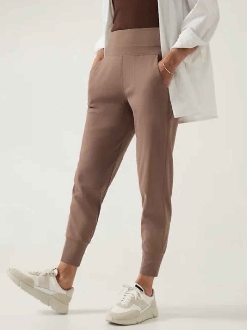 Athleta Venice High Rise Jogger Plus Size 3x Brown (camel) Pants